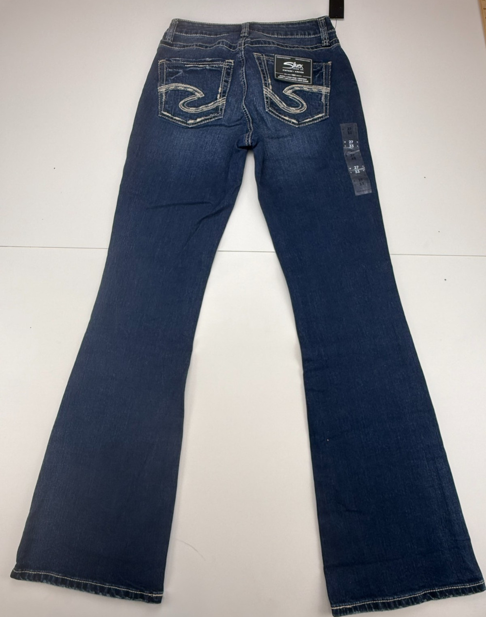 Silver Jeans Avery Bootcut Womens 27x33 Berkeley High Rise Curvy NWT $98